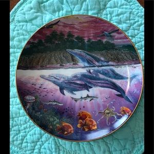 Danbury Mint Underwater Paradise Limited Ed. Plate